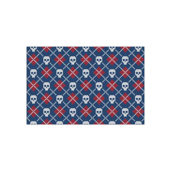 Custom Knitted Argyle & Skulls Tissue Paper Sheets - Small - Lightweight