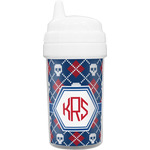 Knitted Argyle & Skulls Toddler Sippy Cup (Personalized)