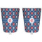 Knitted Argyle & Skulls Trash Can White - Front and Back - Apvl