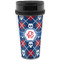 Knitted Argyle & Skulls Acrylic Travel Mug without Handle (Personalized)