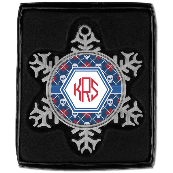 Knitted Argyle & Skulls Vintage Snowflake - In box