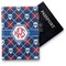 Knitted Argyle & Skulls Vinyl Passport Holder (Personalized)