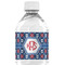 Knitted Argyle & Skulls Water Bottle Label - Single Front