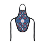 Knitted Argyle & Skulls Bottle Apron (Personalized)