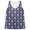 Knitted Argyle & Skulls Womens Racerback Tank Top - Large