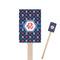 Knitted Argyle & Skulls Rectangle Wooden Stir Sticks (Personalized)