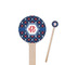 Knitted Argyle & Skulls 7.5" Round Wooden Stir Sticks - Single Sided (Personalized)
