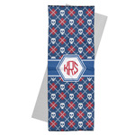 Knitted Argyle & Skulls Yoga Mat Towel (Personalized)