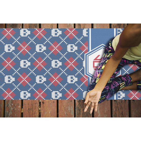 Knitted Argyle & Skulls Yoga Mats - LIFESTYLE