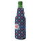 Knitted Argyle & Skulls Zipper Bottle Cooler - ANGLE (bottle)