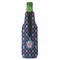 Knitted Argyle & Skulls Zipper Bottle Cooler - BACK (bottle)