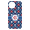 Knitted Argyle & Skulls iPhone 15 Plus Case - Back