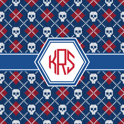 Knitted Argyle & Skulls