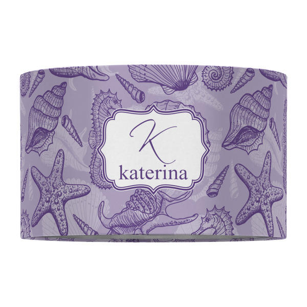 Sea Shells 12" Drum Lampshade - FRONT (Fabric)