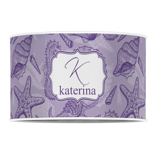 Sea Shells 12" Drum Lampshade - FRONT (Poly Film)