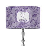Sea Shells 12" Drum Lamp Shade - Fabric (Personalized)