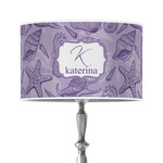 Sea Shells 12" Drum Lamp Shade - Poly-film (Personalized)