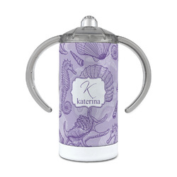 Sea Shells 12 oz Stainless Steel Sippy Cup (Personalized)