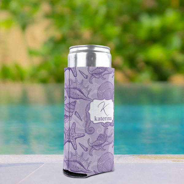 Sea Shells Can Cooler - Tall 12oz - In Context