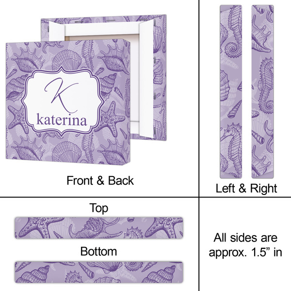 Sea Shells 12x12 - Canvas Print - Approval