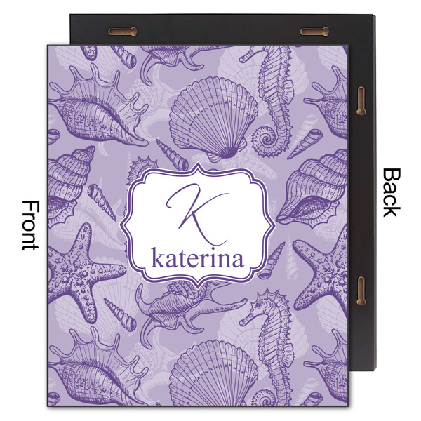 Sea Shells 20x24 Wood Print - Front & Back View