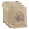 Sea Shells 3 Reusable Cotton Grocery Bags - Front View