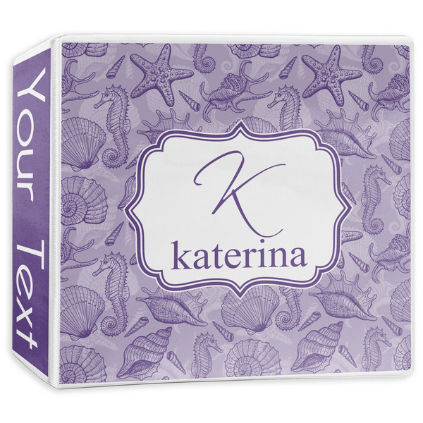 Custom Sea Shells 3-Ring Binder - 3 inch (Personalized)