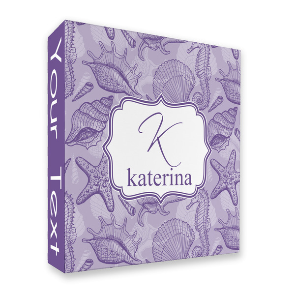 Sea Shells 3 Ring Binders - Full Wrap - 2" - FRONT