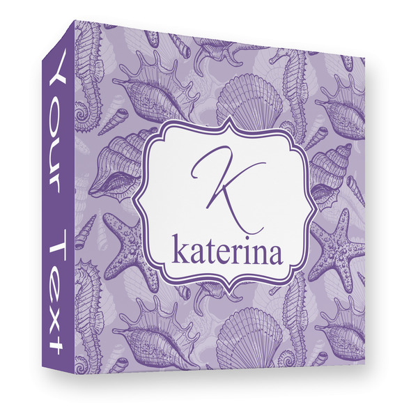 Sea Shells 3 Ring Binders - Full Wrap - 3" - FRONT