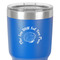 Sea Shells 30 oz Stainless Steel Ringneck Tumbler - Blue - Close Up