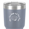 Sea Shells 30 oz Stainless Steel Ringneck Tumbler - Grey - Close Up