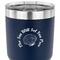 Sea Shells 30 oz Stainless Steel Ringneck Tumbler - Navy - CLOSE UP