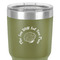 Sea Shells 30 oz Stainless Steel Ringneck Tumbler - Olive - Close Up