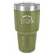 Sea Shells 30 oz Stainless Steel Tumbler - Olive - Single-Sided (Personalized)
