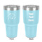 Sea Shells 30 oz Stainless Steel Tumbler - Teal - Double-Sided (Personalized)