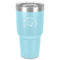 Sea Shells 30 oz Stainless Steel Tumbler - Teal - Single-Sided (Personalized)
