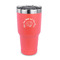Sea Shells 30 oz Stainless Steel Ringneck Tumblers - Coral - FRONT