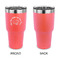 Sea Shells 30 oz Stainless Steel Ringneck Tumblers - Coral - Single Sided - APPROVAL