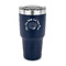 Sea Shells 30 oz Stainless Steel Ringneck Tumblers - Navy - FRONT