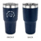 Sea Shells 30 oz Stainless Steel Ringneck Tumblers - Navy - Single Sided - APPROVAL