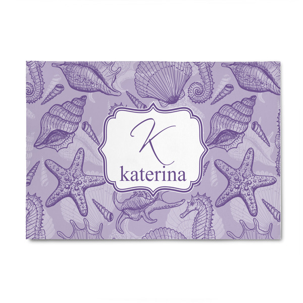 Custom Sea Shells 4' x 6' Indoor Area Rug (Personalized)