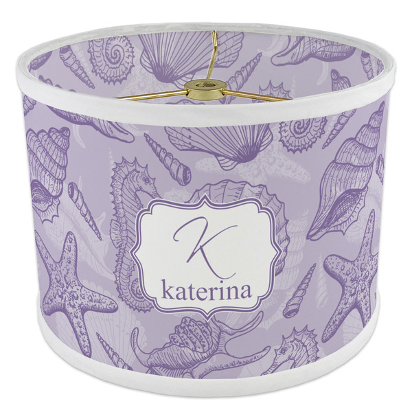 Sea Shells 8" Drum Lampshade - ANGLE Poly-Film