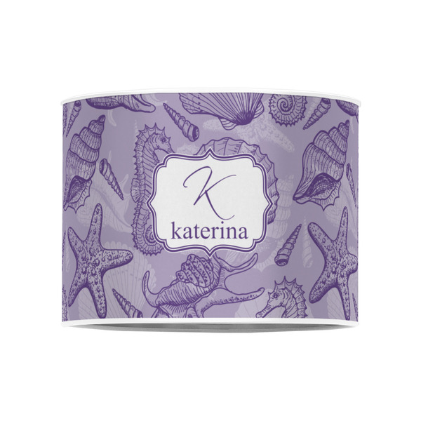 Sea Shells 8" Drum Lampshade - FRONT (Poly Film)