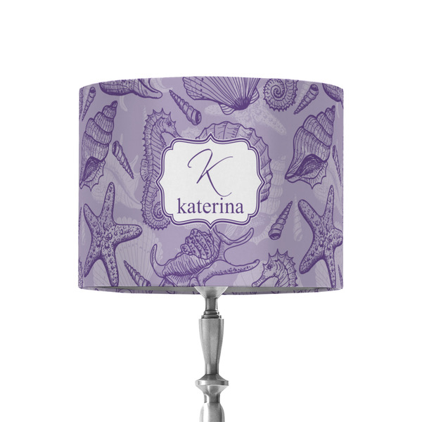 Custom Sea Shells 8" Drum Lamp Shade - Fabric (Personalized)