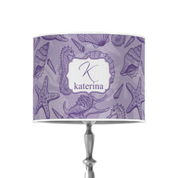 Sea Shells 8" Drum Lamp Shade - Poly-film (Personalized)