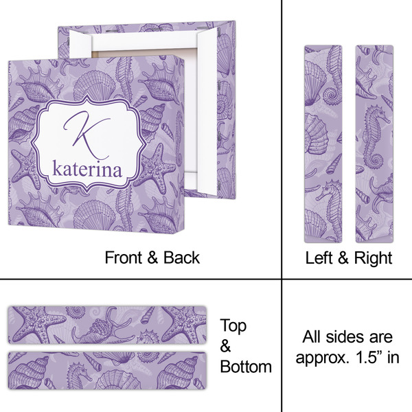 Sea Shells 8x8 - Canvas Print - Approval