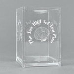 Sea Shells Acrylic Pen Holder (Personalized)