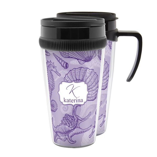 Custom Sea Shells Acrylic Travel Mug (Personalized)