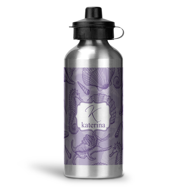 Custom Sea Shells Water Bottle - Aluminum - 20 oz (Personalized)