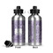 Sea Shells Aluminum Water Bottle - Front and Back